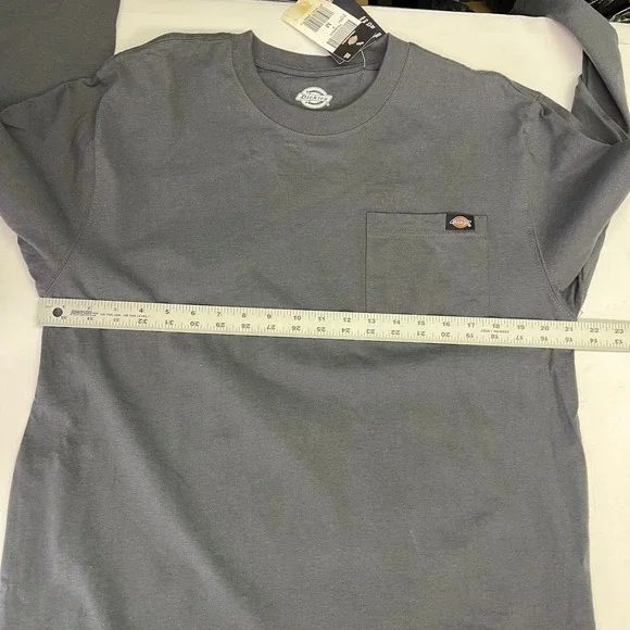 Dickies Mens 2 Pack Long Sleeve Pocket T-Shirt WL450 Brown Gray Medium NWT - Picture 11 of 13